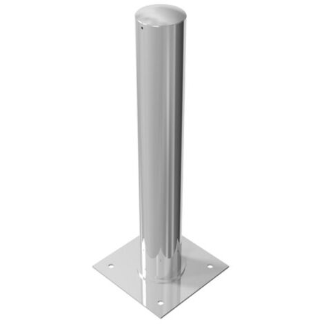 Schake Stahlrohrpoller neigbar aus Stahlrohr verzinkt Ø152x3,2mm mit Dübelplatte 1000mm Gesamtlänge