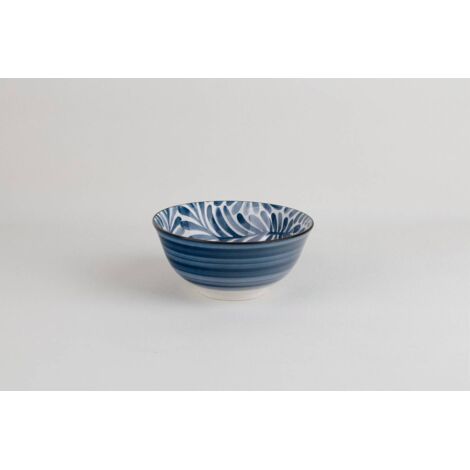 Schale Umami D15cm blaues Blatt - Atmosphera créateur d'intérieur
