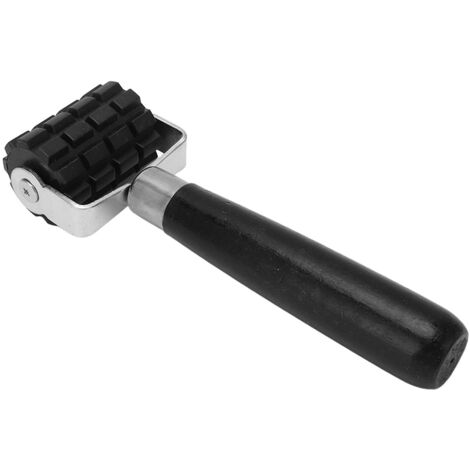 Schallabsorbierende Silikonrolle mit ergonomischem Kiefernholzgriff und 17,5 cm großem Rad für Autos – 5 cm großer Geräuschfilter