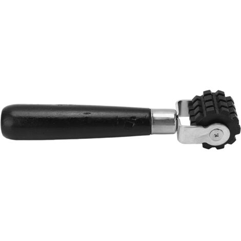 Schallabsorbierende Silikonrolle mit ergonomischem Kiefernholzgriff und 17,5 cm großem Rad für Fahrzeuge – 3 cm dicker Akustikfilter
