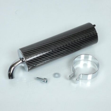schalldämpfer auspuffkartusche 2 schrauben 37mm carbon chrom für