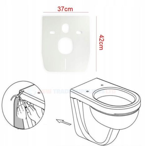 Schallschutzmatte für WC, passend für Geberit/Grohe