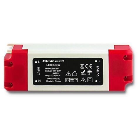 Schaltbares LED-Netzteil IP20 36W 12V 3A