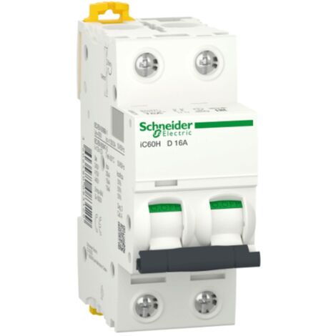 Schalter Leitungsschutzschalter Schneider 2P 16A 10KA D-2 module A9F85216