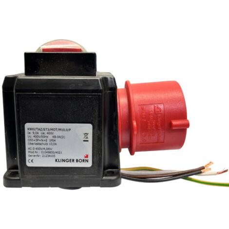 Schalter-Stecker-Kombination K900/TAZ/ST3/MOT bis 4 kW Aufbauschalter Holzspalter Schalter