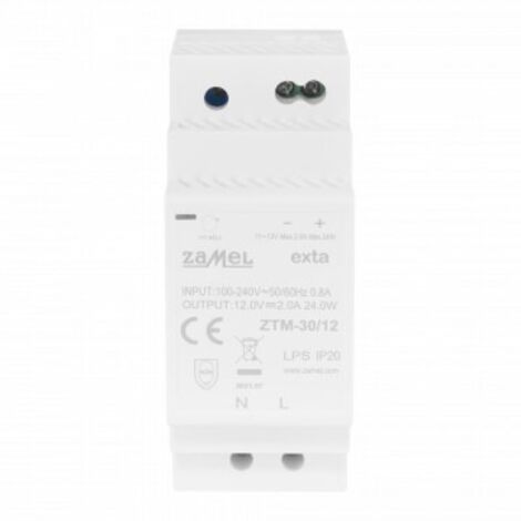 Schaltnetzteil auf TH-35 (DIN)-Schiene montiert, 30W, 12V DC ZTM-30/12