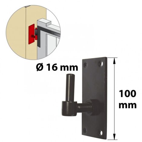 Scharnier aus vorlackiertem Stahl, H.130 x Dm.16 mm AFBAT