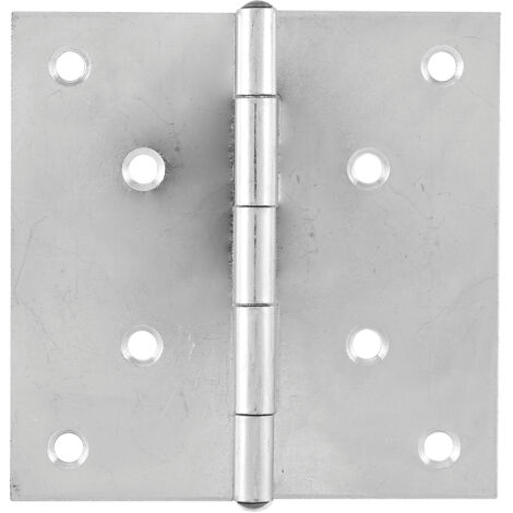 Scharnier DIN 7954 C quadratisch 100 x 100 mm, Stahl verzinkt