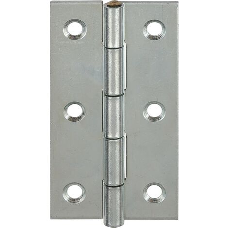 Scharnier H.80mm B.41mm S.1,5mm STA blau verz.gerollt,schmal VORMANN