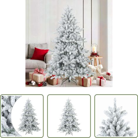 Scharnier-Weihnachtsbaum -  Künstlicher Scharnier-Weihnachtsbaum schneebedeckt Weiß 180 cm