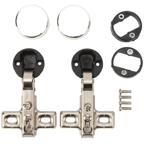 Scharniere mit Dämpfungsmechanismus für Glastüren, 26-mm-Bohrung, 2 Stück