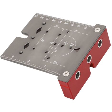 Scharnierloch-Bohrführung Edelstahl-Bohrfutter Zum Sandstrahlen von Aluminiumlegierungsoberflächen Verschleißfester Scharnierloch-Finder für (L)