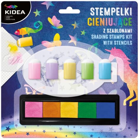 Schattierungsstempel mit Schablonen kidea 4611