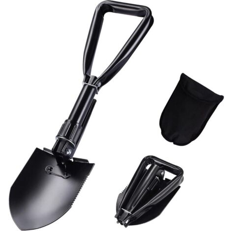Schaufel, Multifunktionale Klappschaufel zum Schneeschaufeln, Gartenschaufel, Überlebensschaufel, Militärschaufel, Kleine Schaufel mit Aufbewahrungstasche, M