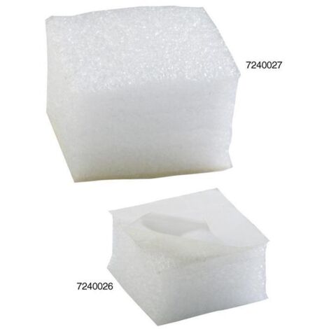Schaumpads Maße 50x50x25mm weiß leicht haftend TRANSPAK