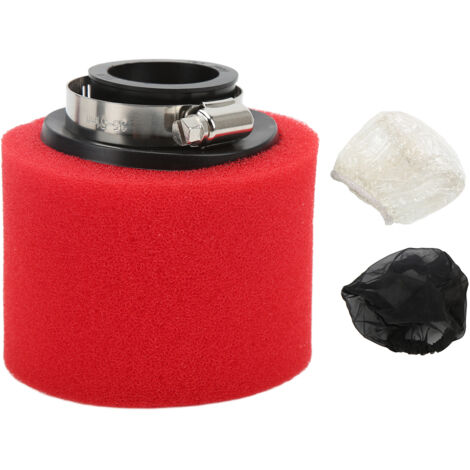 Schaumstoff-Schwammreiniger für Luftfilter 35 mm / 1,38 Zoll Externe Luftfilterschwämme für 50 cm³ 110 cm³ 125 cm³ 140 cm³ 150 cm³ 160 cm³ 200 cm³ Motorrad ATV (A (rot)).