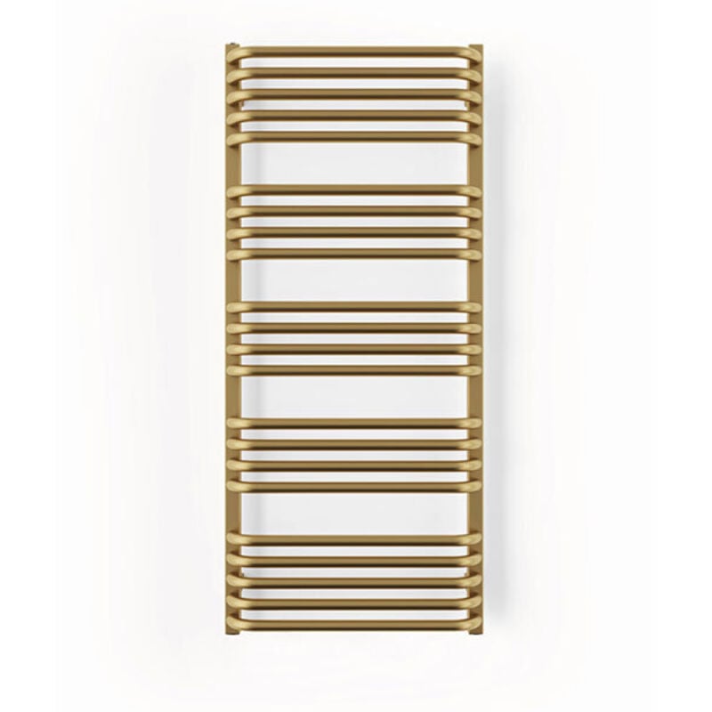 Sèche-serviette eau chaude doré de 760mm de haut et 300mm de large - 257 Watt - ALE760/300ZXBRA