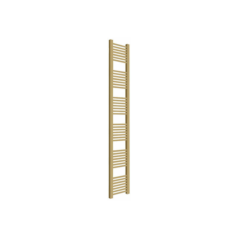Matisère - Sèche-serviette eau chaude doré de 710mm de haut et 230 de large - 185 Watt - MIK710/230SXBRA