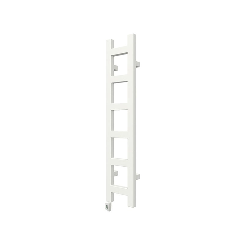 Matisère - Sèche-serviette électrique blanc de 640mm de haut et 200mm de large - 120 Watt - EAS640/200E1B