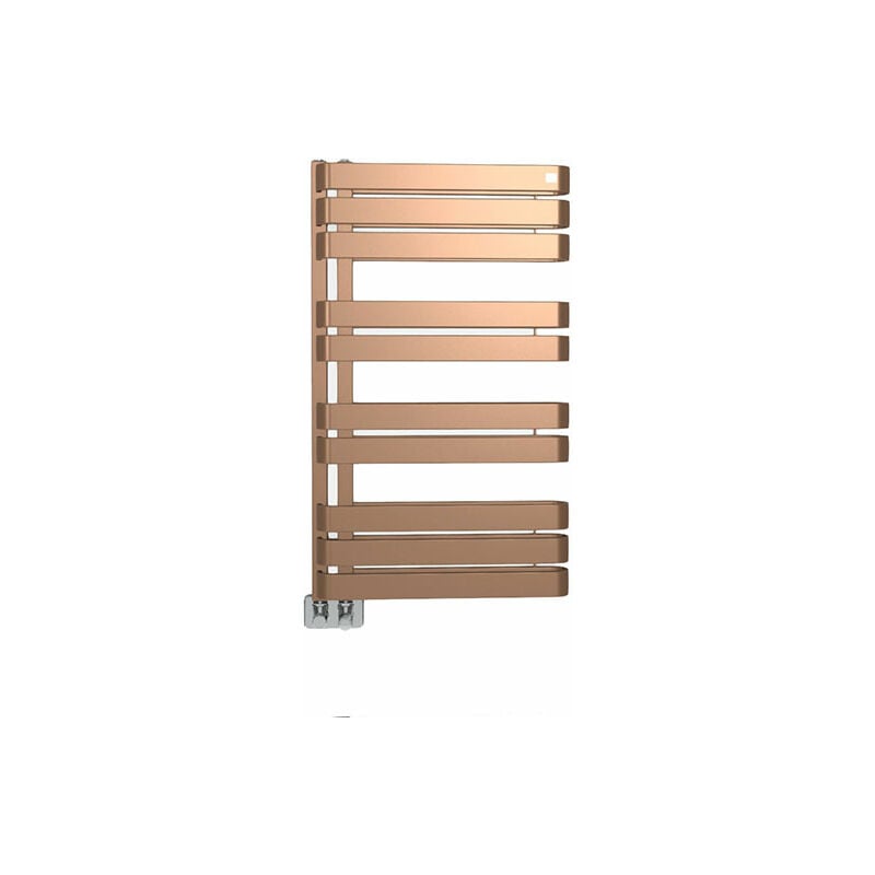 Matisère - Sèche-serviette électrique cuivre lumineux de 1110mm de haut et 600mm de large - 800 Watt - WAR1110/600SE1BCO