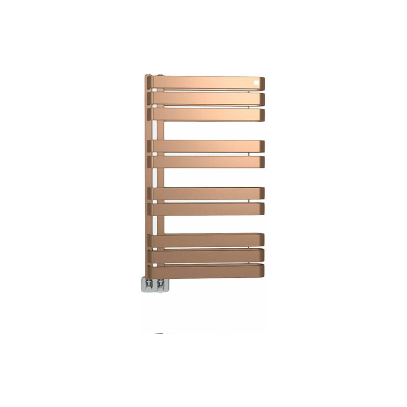 Sèche-serviette électrique cuivre lumineux de 915mm de haut et 500mm de large - 600 Watt - WAR915/500SE8BCO