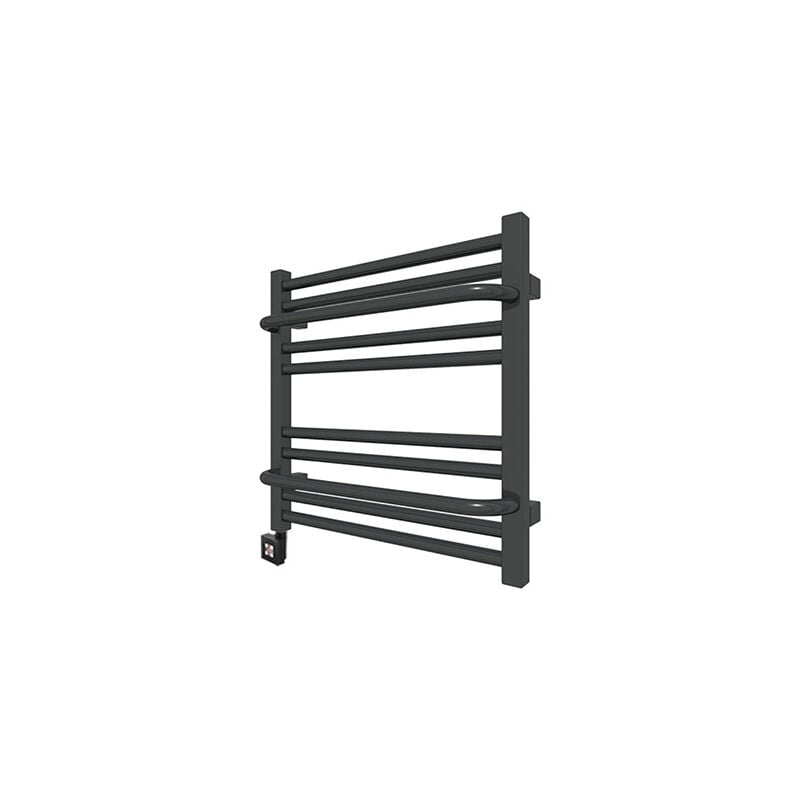 Matisère - Sèche-serviette électrique noir de 500mm de haut et 300mm de large - 100 Watt - LIM500/300E1N