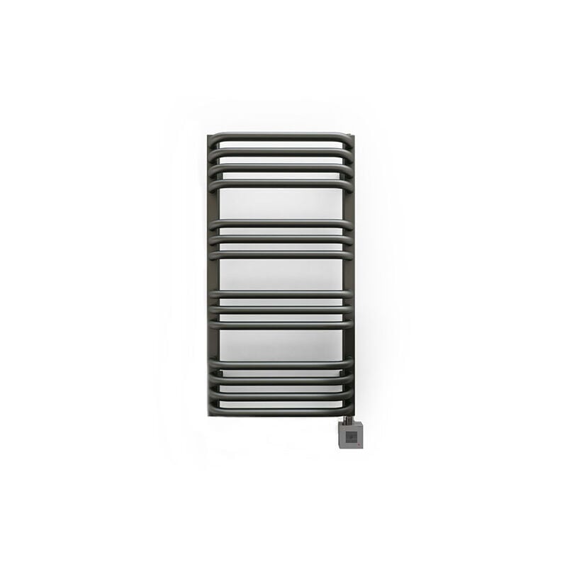 Matisère - Sèche-serviette électrique gris 760mm de haut 400mm de large - 300 Watt - ALE760/400E8DGR