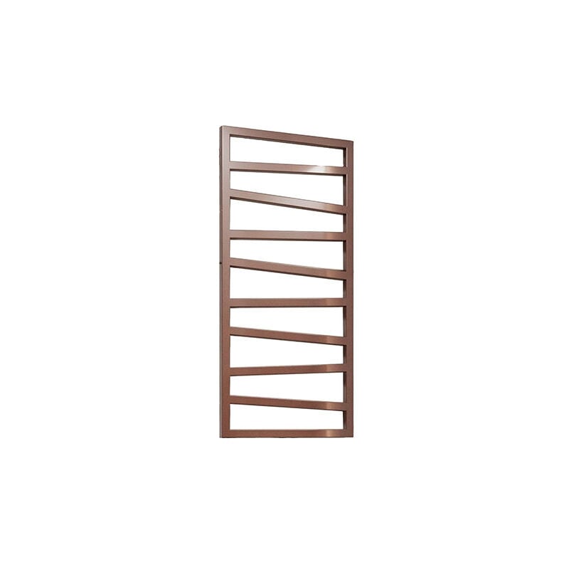 Matisère - Sèche-serviette mixte cuivre rosé de 600mm de haut et 500mm de large - 248 Watt - ZIG600/500Z1PER