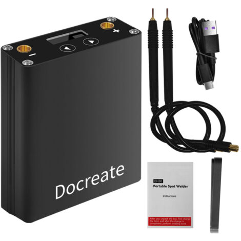 Scheda di controllo saldatrice a punti regolabile 30 livelli per batterie litio, nichel-metallo idruro, lamina nichel 0,1-0,15mm, ricarica USB Type-C 2.1A