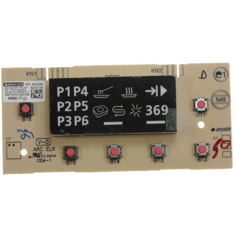 Beko - Scheda display - Lavastoviglie 352721