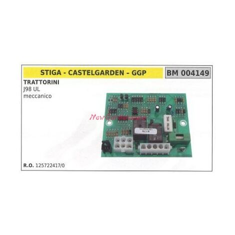 Scheda elettronica CASTELGARDEN trattorino J98 UL meccanico 004149