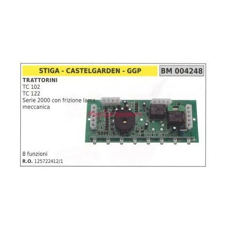 Scheda elettronica CASTELGARDEN trattorino TC 102 122 serie 2000 004248