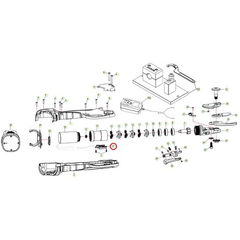 Scheda elettronica LCD ORIGINALE ACTIVE forbice modelli tigercut 25 - 32 025473