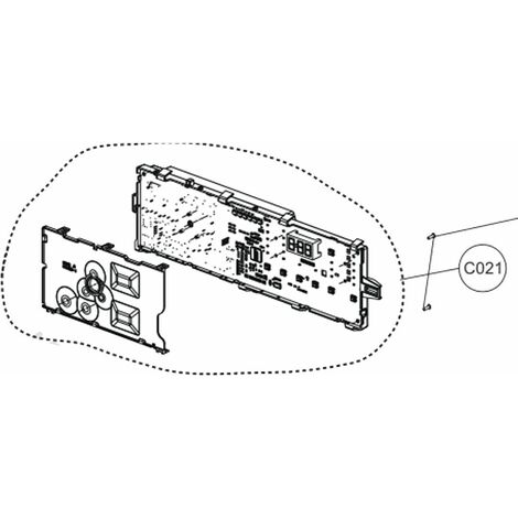 Scheda elettronica, modulo di potenza (Riferimento C021) - Lavatrice - BEKO - 4350351