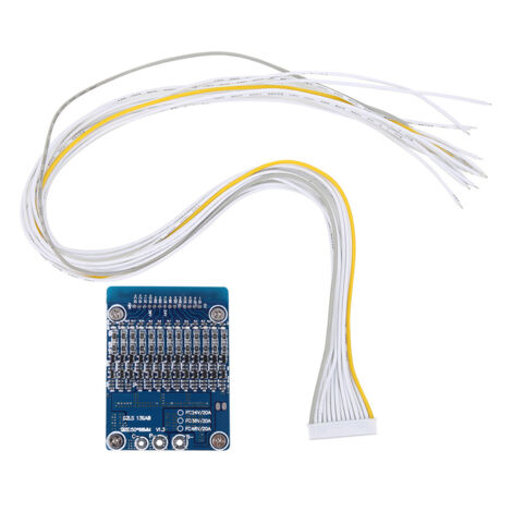 Scheda PCB del sistema di gestione della batteria (BMS) con funzione di bilanciamento per celle agli ioni di litio 18650 13S 48V 20A