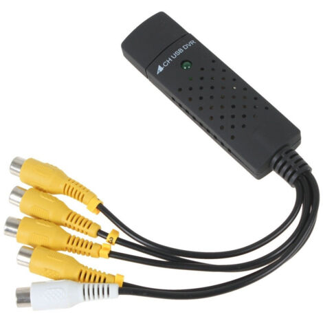 Scheda Usb 2.0 Grabber Pc Acquisizione 4 Canali Video + 1 Audio Pc Notebook Net