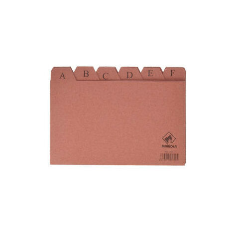 Schede in pelle a-z (200x120 mm) n. 4 mariola 3104