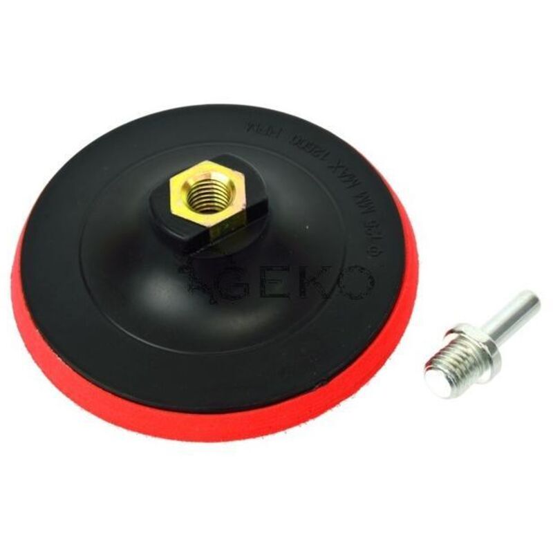 Geko G00322 M14x2 - Klettverschluss-pad (125 Mm), Farbe Rosa