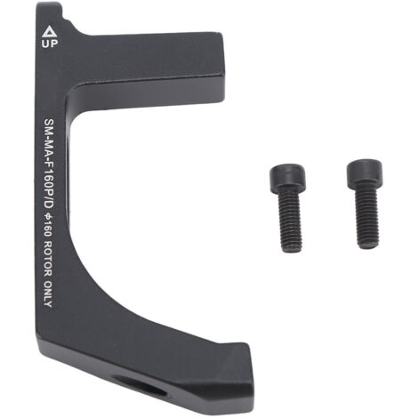 Scheibenbremsadapter für Rennräder, Halterung aus schwarzer Aluminiumlegierung, 160-mm-Vorderradadapter