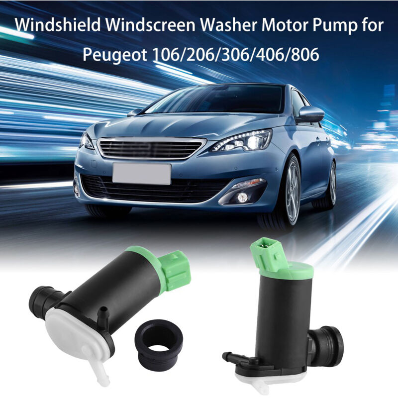 Image of Scheibenwaschpumpe, Ersatz der Scheibenwaschpumpe für Peugeot 106 206 306 406 806 Auto