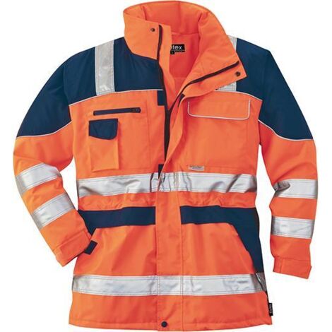 SCHEIBLER Warnparka, Gr. XL, orange/blau