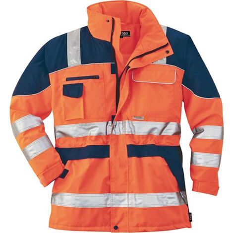 SCHEIBLER Warnparka, Gr. XXL, orange/blau