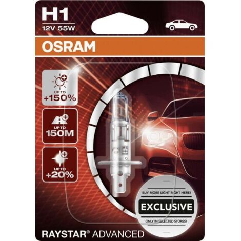 Scheinwerferlampe H1 Raystar Advanced 2er Pack Hochleistungslicht