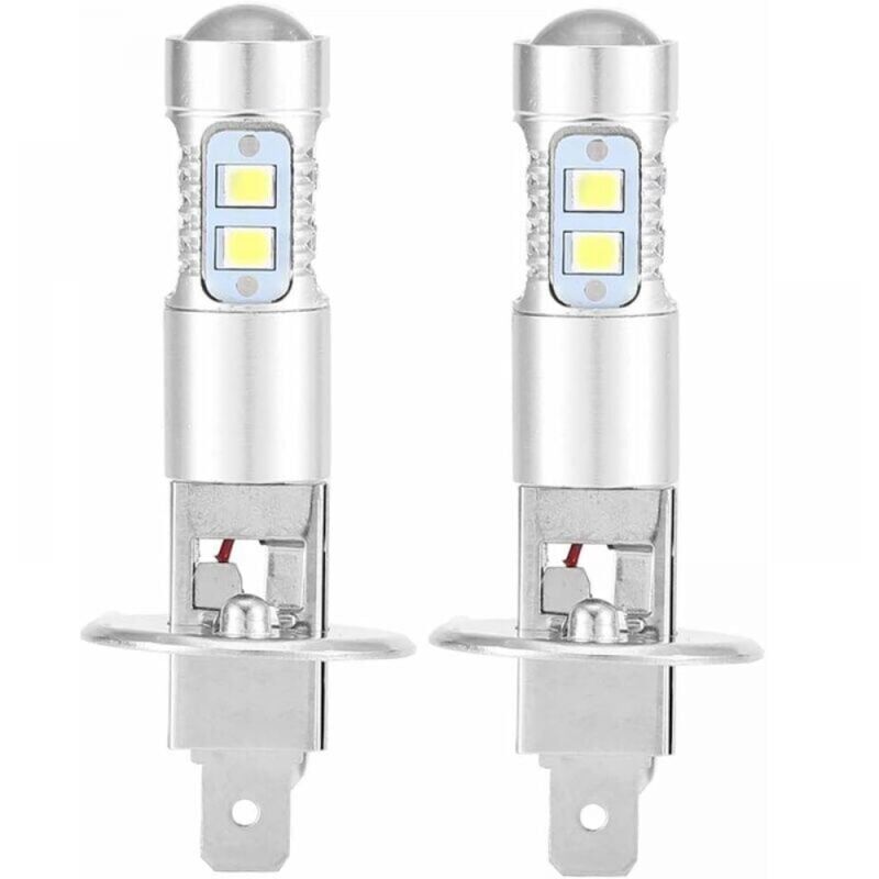 Image of Scheinwerferlampen, 2 Stück H1 6000K Superweiß 100W LED-Scheinwerferlampen-Kit Abblendlicht Ymyny