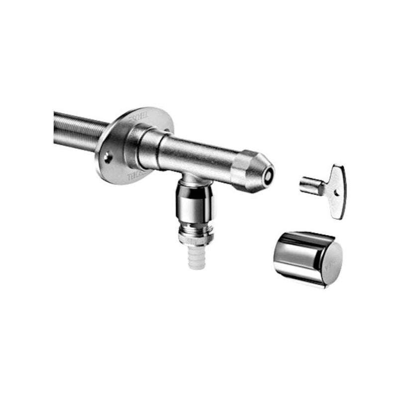 Schell - Raccord extérieur antigel Polar ii avec aérateur de tuyau 039980399 dn 15, chrome mat, kit d&39installation, avec aérateur de tuyau