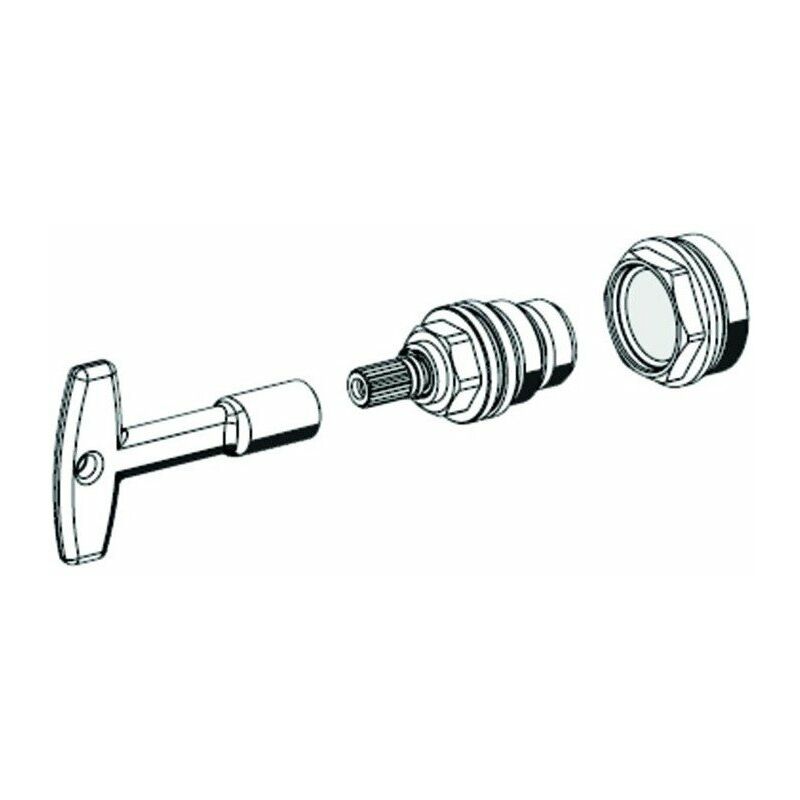 

Cabezal sanitario con llave - Schell