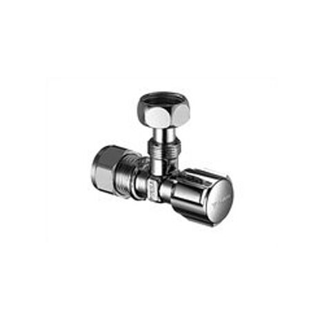 Schell Comfort robinet d'arrêt d'angle avec raccord réglable 1/2x3/8 à compression chrome
