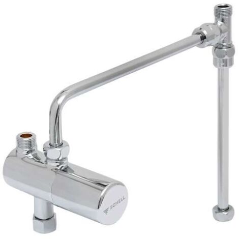 SCHELL Eckventil Thermostat Set chrom mit Verrohrungsset 09 410 06 99