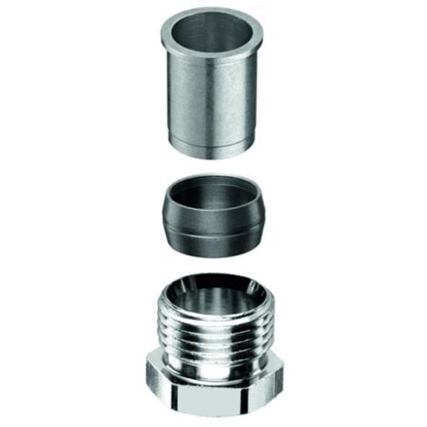 Schell Klemmringverschraubung DN 15 1/2" x d. 15mm, Mattnickel