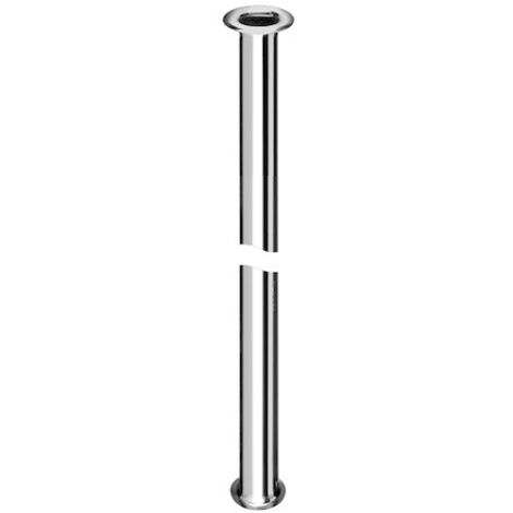 Schell Kupferrohr 3/8" x 1/2" Bördel, d. 10mm, Länge 400mm, Chrom